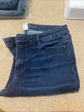 White House Black Market Women's Dark Indigo Bootcut Jeans